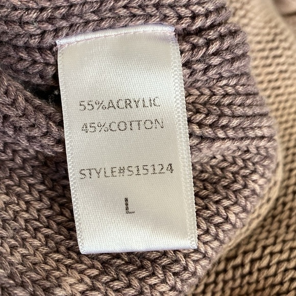 Mustard Seed Distressed Sweater Womens L Dusty Rose Faded Boho Oversized boxy - Picture 7 of 8